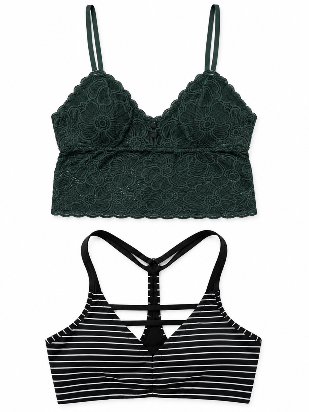 2 Piece Aerie & Victoria’s Secret Bralette & Sports Bra Bundle – Size Small EUC